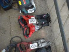 3 Milwaukee cordless reciprocating saws