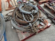 Pallet of wire hawser