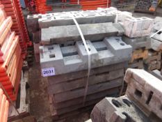 Pallet of Heras fencing feet