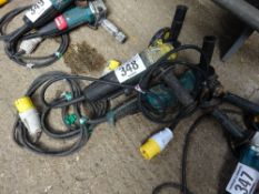 3 Makita 4in angle grinders