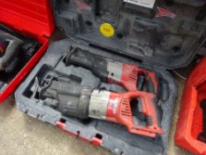 2 Milwaukee cordless reciprocating saws