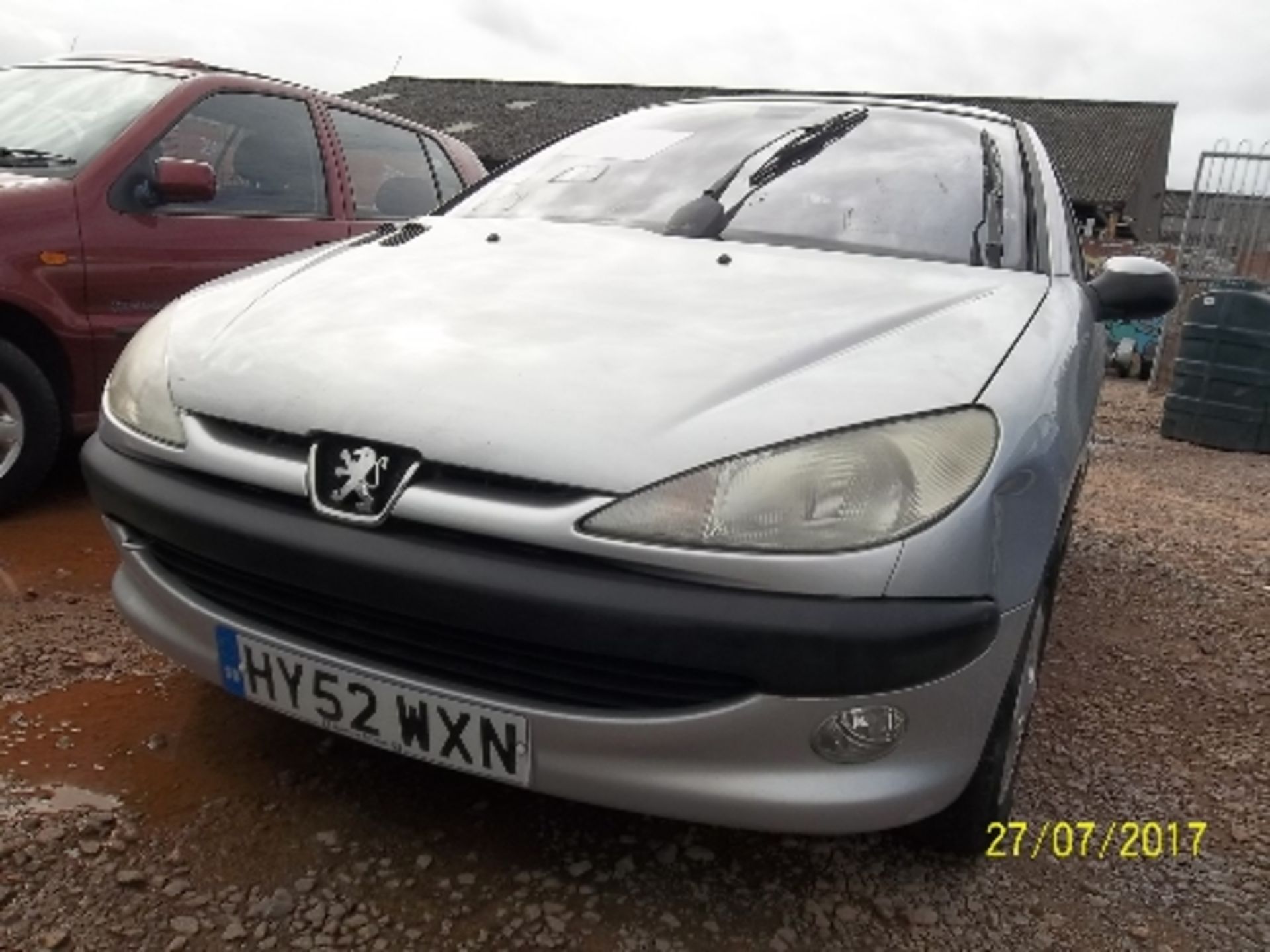 Peugeot 206 - HY52 WXN Date of registration: 09.10.2002 1587cc, petrol, manual, silver Odometer - Image 2 of 4