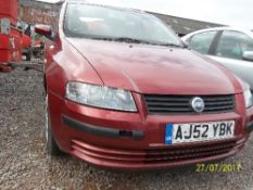 Fiat Stilo 16V Active - AJ52 YBK Date of registration: 17.02.2003 1242cc, petrol, manual, red