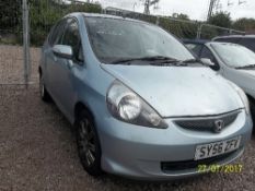 Honda Jazz SE - SY56 ZFV Date of registration: 22.12.2006 1339cc, petrol, manual, blue Odometer