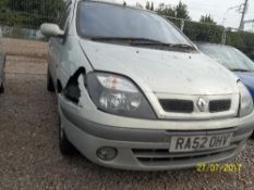 Renault Megane Scenic Fidji 16V - RA52 OHV Date of registration: 16.01.2003 1390cc, petrol,