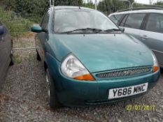 Ford KA Luxury - Y686 MNC Date of registration: 29.06.2001 1299cc, petrol, manual, green Odometer