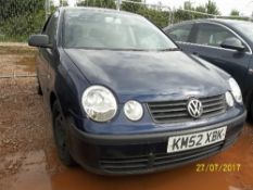 Volkswagen Polo S - KM52 XBK Date of registration: 12.12.2002 1390cc, petrol, 4 speed auto, blue