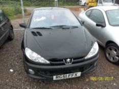 Peugeot 206 - RG51 FFX Date of registration: 15.10.2001 1997cc, petrol, black Odometer reading: 82,