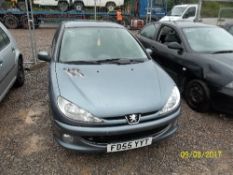 Peugeot 206 Verve HDI - FD55 YYT Date of registration: 06.01.2006 1398cc, grey, diesel Odometer