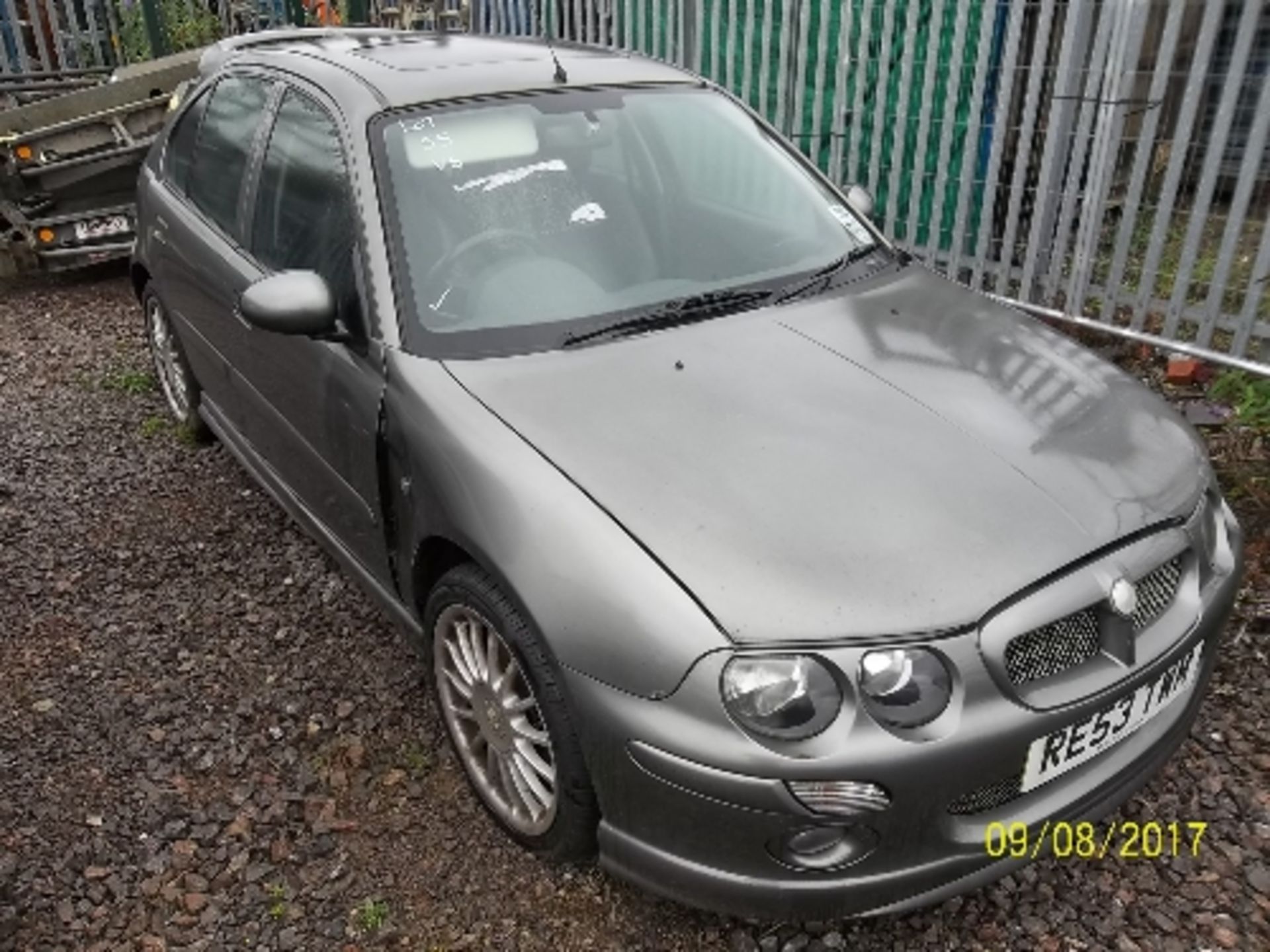 MG ZR+ - RE53 TWM Date of registration: 01.09.2003 1796cc, petrol, manual, grey Odometer reading - Image 2 of 4