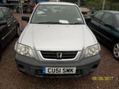 Honda CR-V West 1 Estate - CU51 SMK Date of registration: 01.09.2001 1973cc, petrol, manual silver