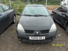 Renault Clio Extreme 3 16V - YU04 GEJ Date of registration: 29.06.2004 1149cc, petrol, black