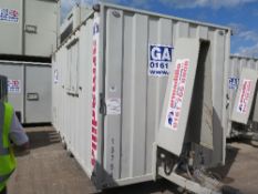 Armadillo mobile 10 man canteen toilet c/w generator, 13754
