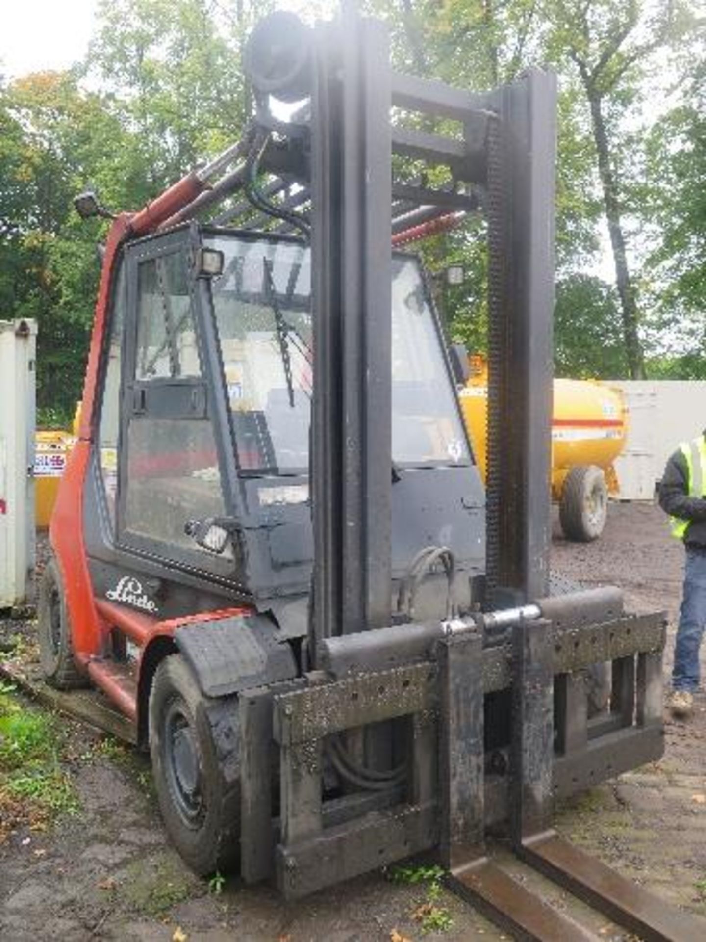 Lansing Linde H50D diesel forklift c/w side shift, 10ft forks, 6638 hours - Image 5 of 6