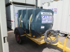 500 gallon water bowser c/w Honda pump, 5494