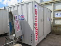 Armadillo mobile canteen toilet c/w generator, 16041