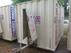 14ft x 8ft mobile Armadillo canteen & toilet with Stephill generator, 14504