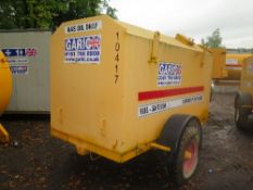 500 gallon bunded fuel bowser c/w Honda petrol pump, 10417