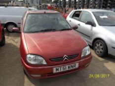 Citroen Saxo 1.1I Desire - MT51 WNR Date of registration: 07.01.2002 1124cc, petrol, manual, red