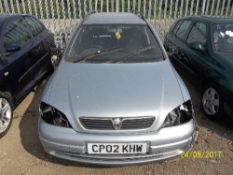 Vauxhall Astra Club 8V Estate - CP02 KHW Date of registration: 05.06.2002 1598cc, petrol, manual,