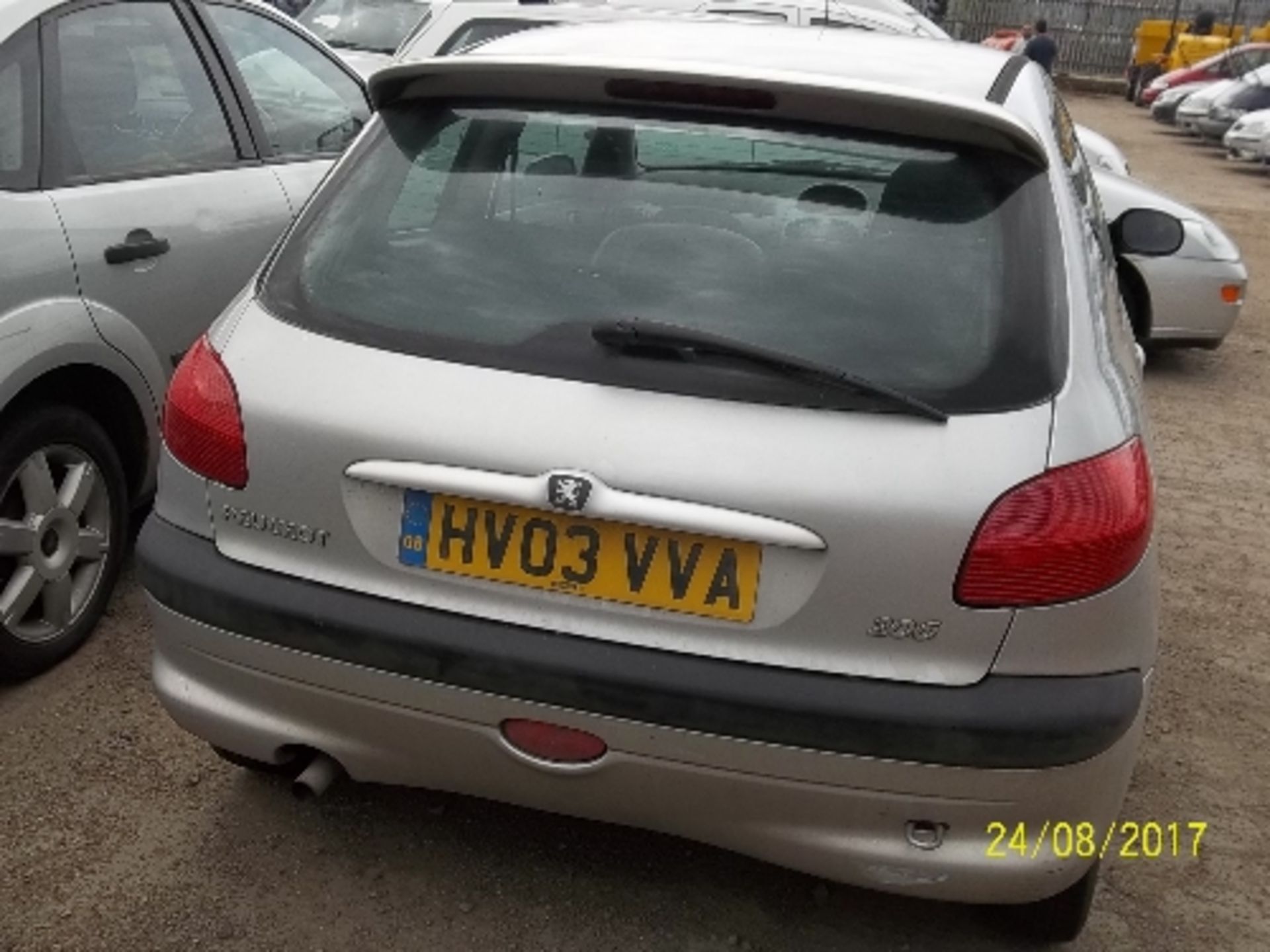 Peugeot 206 Verve - HV03 VVA Date of registration: 21.03.2003 1360cc, petrol, manual, silver - Image 3 of 4