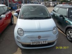 Fiat 500 Lounge - OY09 LTT Date of registration: 23.03.2009 1242cc, petrol, manual, blue Odometer