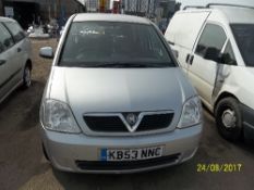 Vauxhall Meriva Enjoy 16V - KB53 NNC Date of registration: 16.02.2004 1796cc, petrol, manual, silver