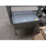 Twinlock metal filing chest on castors c/w key