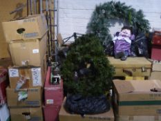 Large qty of Christmas decorations, lights etc, etc