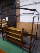 Mahogany 4 poster bed frame