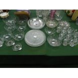 Large qty of glass serving dishes
