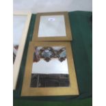 Small pair of gilt framed wall mirrors