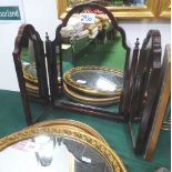 2x 3 fold dressing table mirrors