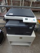 Konica Minolta Biz Hub 164 photocopier, on cabinet