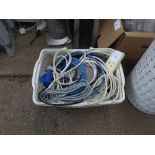 Box of electrical cabling & extension leads