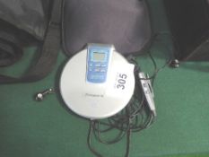 Panasonic SL-CT780 portable CD player, in a case