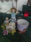 Royal Doulton Make Believe commemorative mug & posy holder