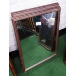 4 silver effect frame wall mirrors, 31.5' x 23.5'