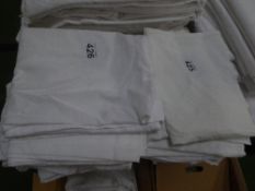 11 white pillowcases