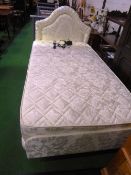 Single bed & mattress with adjustamatic electric control, 6'6' x 3'3'