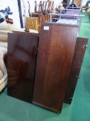 4 various mahogany dining table extension leaves