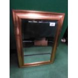 Gilt framed bevel edged wall mirror, 32' x 23'