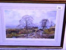 Framed & glazed limited edition 248/600 print, 'In The Season of The Year', by Alan Ingham, 23.5'