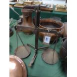 Brass weighing scales