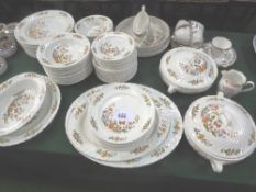 Part Aynsley 'Cottage Garden' dinner service & a small qty of Royal Grafton tea set