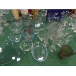 Qty of glass mainly jugs & kitchen bowls