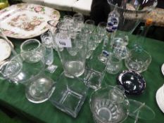 Large qty of plain glass ware