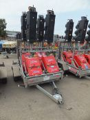 Pike 4 way XL2 multiphase traffic light c/w trailer 1 master & slave units.