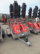 Pike 4 way XL2 multiphase traffic light c/w trailer 1 master & slave units.