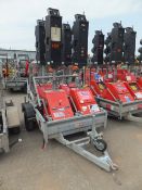 Pike 4 way XL2 multiphase traffic light c/w trailer 1 master & slave units.